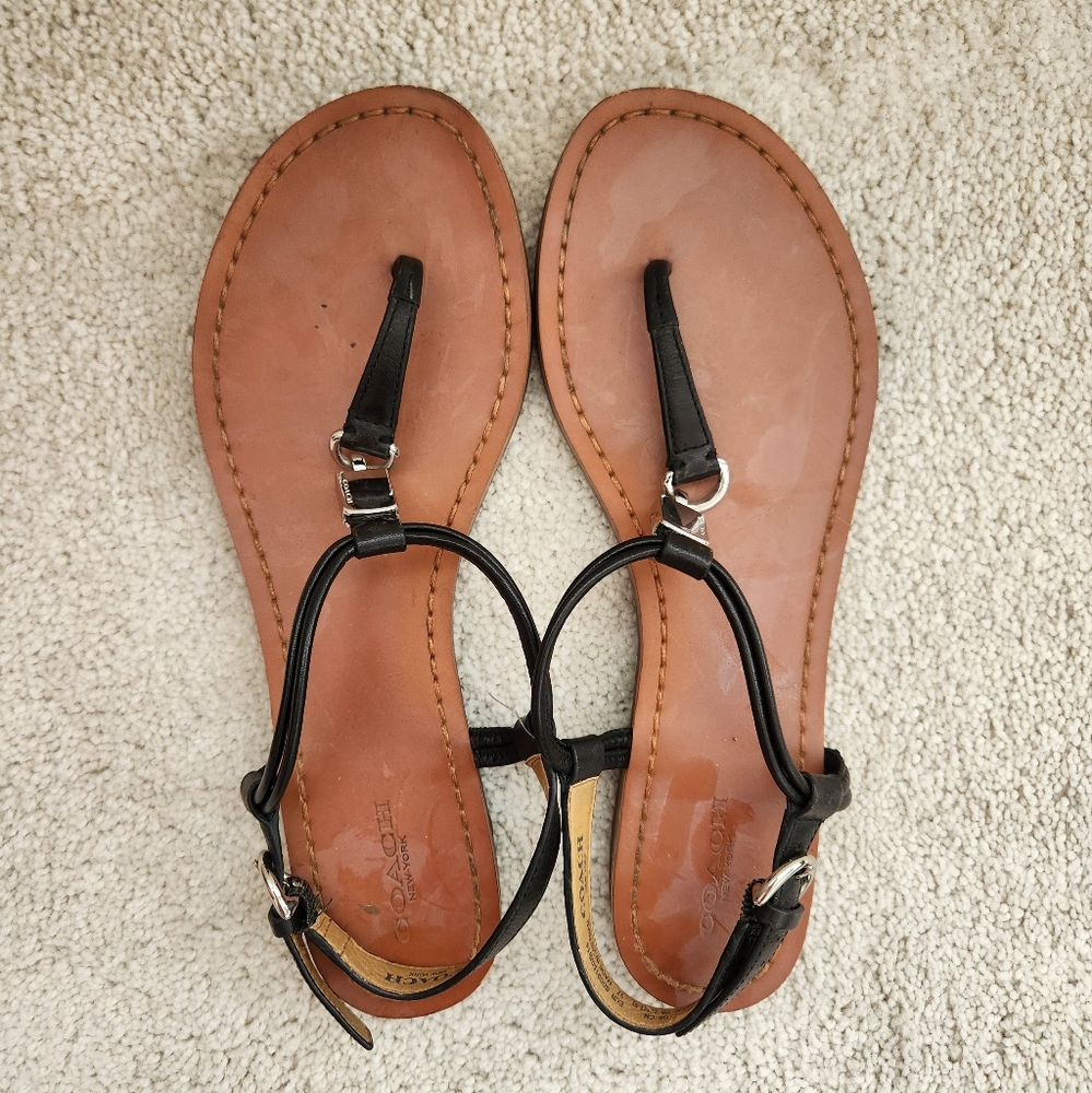⭐SALE!!⭐ Coach Charlene Sandals Black Size 7